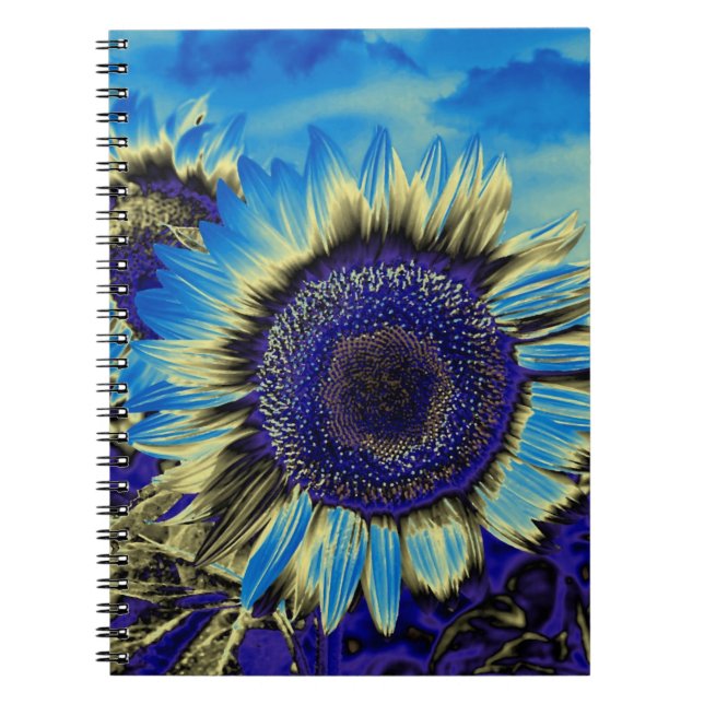Cuaderno Girasol azul (Frente)