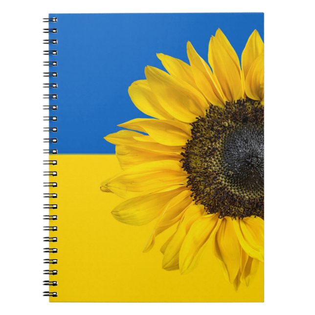Cuaderno Girasol de Ucrania a la bandera (Frente)