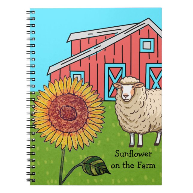 Cuaderno Girasol en la granja (Frente)