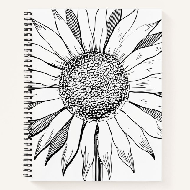 Cuaderno Girasol ilustrado (Anverso)