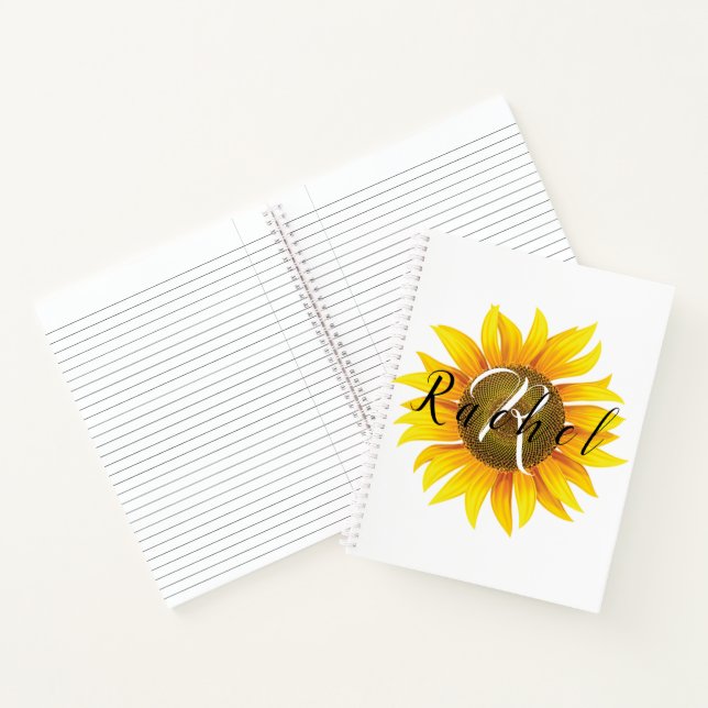 Cuaderno Girasol personalizado (Interior)