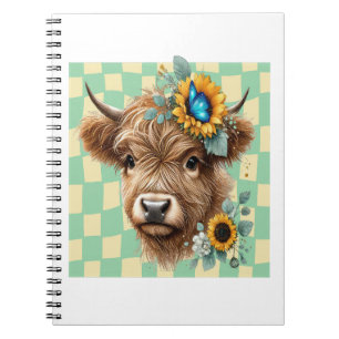 Cuaderno Girasol Vaca Png, Vaca Highland Lindo