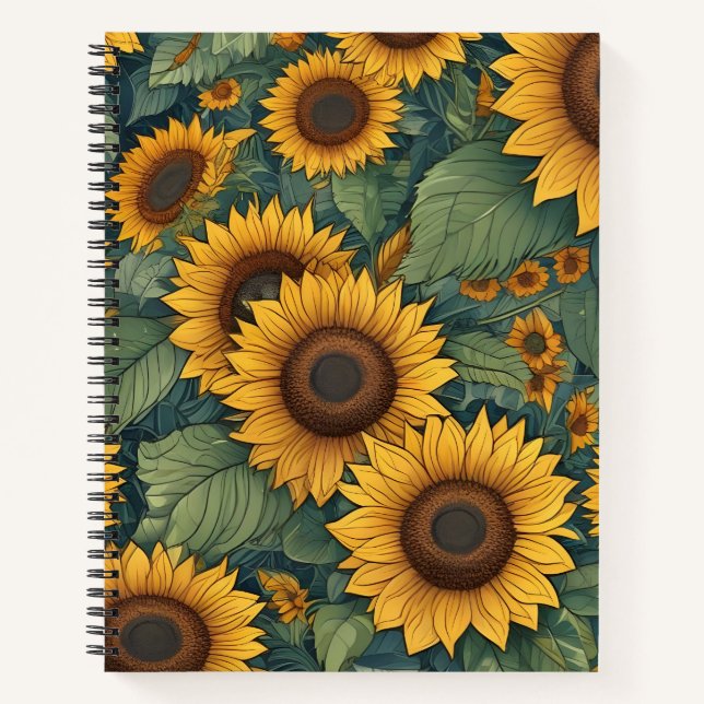Cuaderno Girasoles (Anverso)