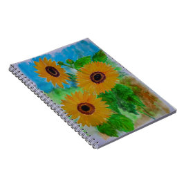 Cuaderno girasoles