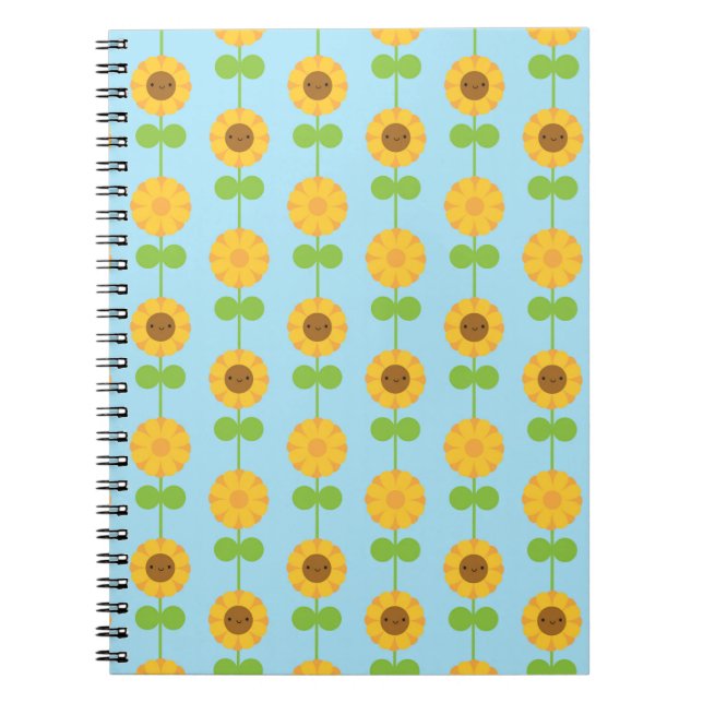 Cuaderno Girasoles de Kawaii (Frente)