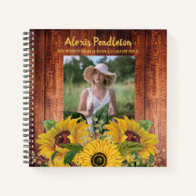 Girasoles de Madera Rústica Foto Escuela Secundari