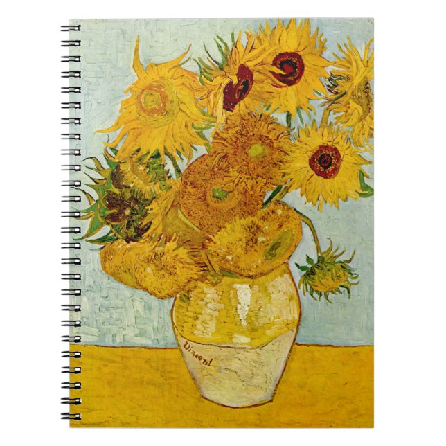 Cuaderno Girasoles de Vincent Van Gogh (Frente)