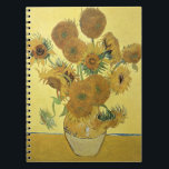 Cuaderno Girasoles de Vincent van Gogh el |, 1888<br><div class="desc">Número de colección de la imagen:  BAL970 girasoles,  1888 (aceite en lona). Gogh,  aceites de la furgoneta de Vincent 1853-90) (en lona. National Gallery,  Londres,  Reino Unido.  1888</div>