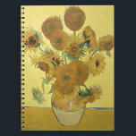Cuaderno Girasoles de Vincent van Gogh el |, 1888<br><div class="desc">Número de colección de la imagen:  BAL970 girasoles,  1888 (aceite en lona). Gogh,  aceites de la furgoneta de Vincent 1853-90) (en lona. National Gallery,  Londres,  Reino Unido.  1888</div>