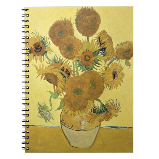 Cuaderno Girasoles de Vincent van Gogh el |, 1888 (Frente)