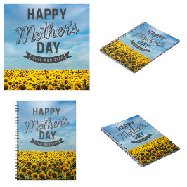 Cuaderno Girasoles Elegantes Floral Mejor Mamá
