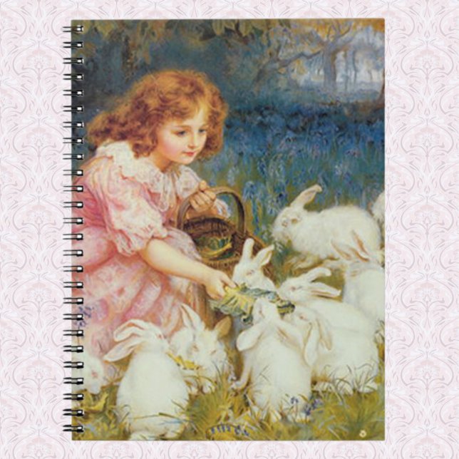 Cuaderno Girl feeding rabbits (Subido por el creador)