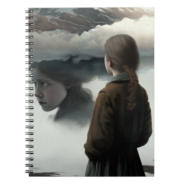 Cuaderno Girl with clouds (Frente)