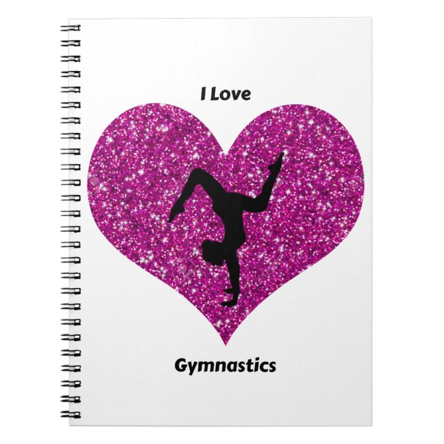 Cuaderno Girls I Love Gymnastics Spiral Notebook (Frente)
