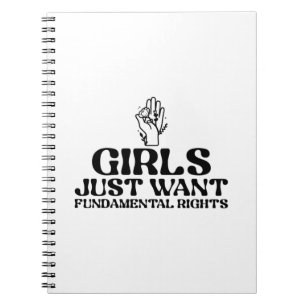 Cuaderno Girls Just Want Fundamental Rights