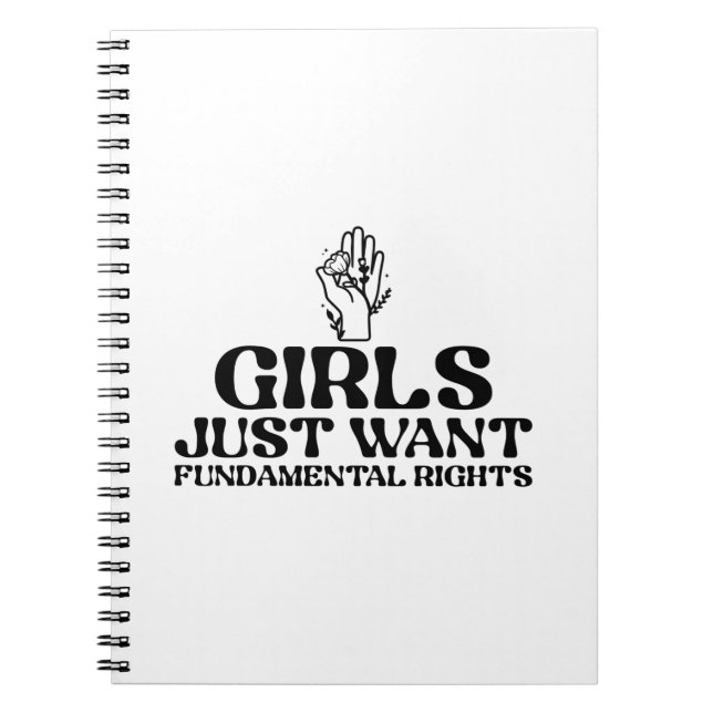 Cuaderno Girls Just Want Fundamental Rights (Frente)