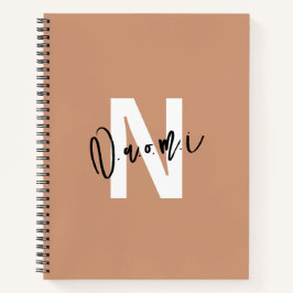 Cuaderno Girls’ Spiral Notebook – Light Peachy Beige "Naomi