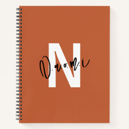 Cuaderno Girls’ Spiral Notebook – Warm Terracotta "Naomi"