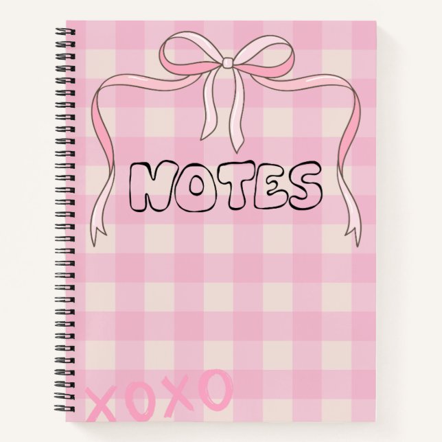 Cuaderno Girly Bow Notebook (Anverso)