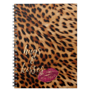 Cuaderno Girly Glam Leopard abrazos y besos