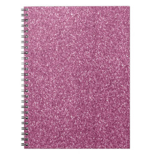 Cuaderno Girly Glitzy Purpurina Rosa