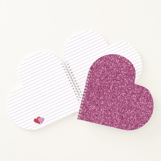Cuaderno Girly Glitzy Purpurina Rosa (Interior)