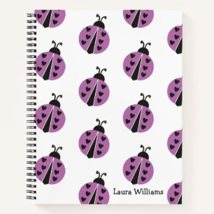 Cuaderno Girly Ladybug Personalizado