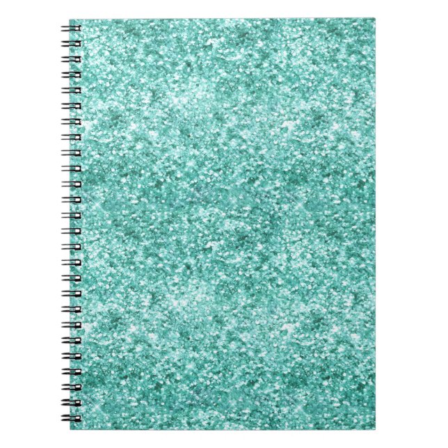Cuaderno Girly Mint Purpurina Confetti (Frente)