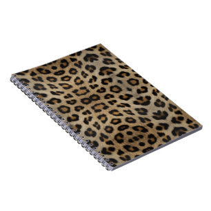 Cuaderno Girly moda leopardo de piel patrón de impresión an