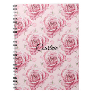 Cuaderno Girly Pink Roses Floral