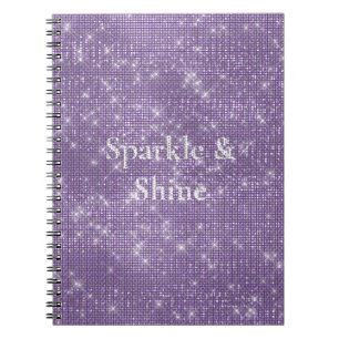 Cuaderno Girly Purple Glitzy Sparkle