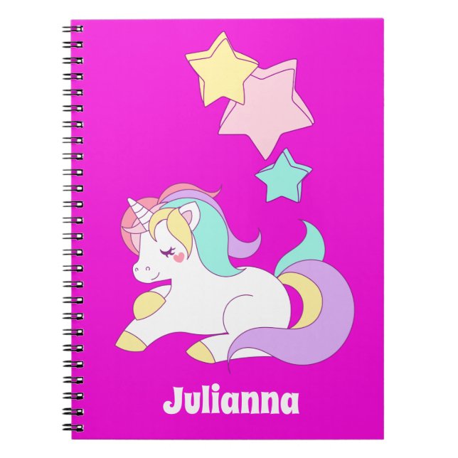 Cuaderno Girly Unicorn Gift Ideals, Cute Unicorn (Frente)