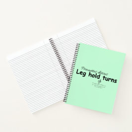 Cuaderno Giro de Pierna Suave Menta y Negro