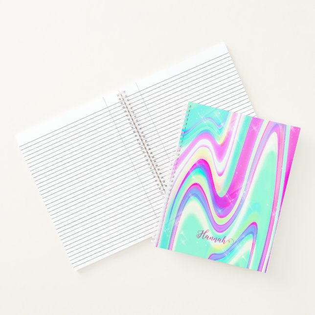 Cuaderno Giro líquido holográfico irlandés (Interior)