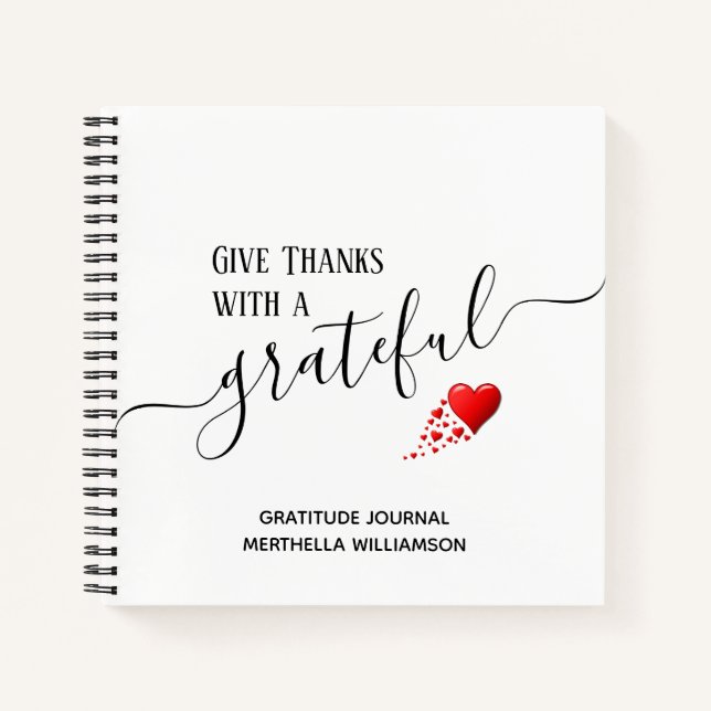 Cuaderno GIVE GRACIAS Christian Gratitude Journal (Anverso)
