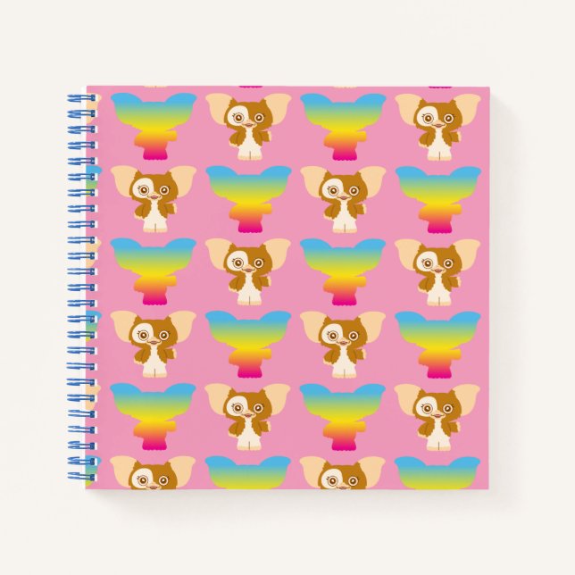 Cuaderno Gizmo | Patrón arcoiris (Anverso)