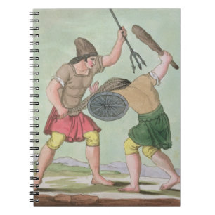 Cuaderno Gladiadores romanos, de "L'Antica Roma", 1825