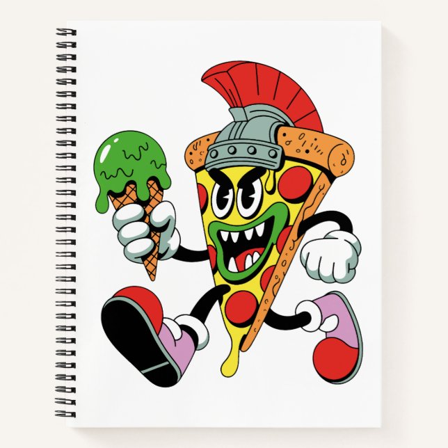 Cuaderno Gladiator Pizza Slice Italiano Brainrot (Anverso)