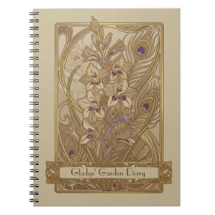 Cuaderno Gladiolus italicus Art Nouveau