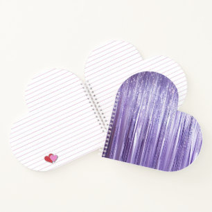 Cuaderno Glam Girly Lavender Tinsel Stripes