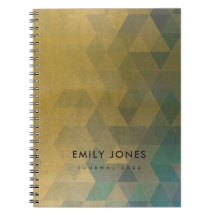 GLAMOROSO AQUA PATRÓN TRIANGULAR DE ORO AZUL