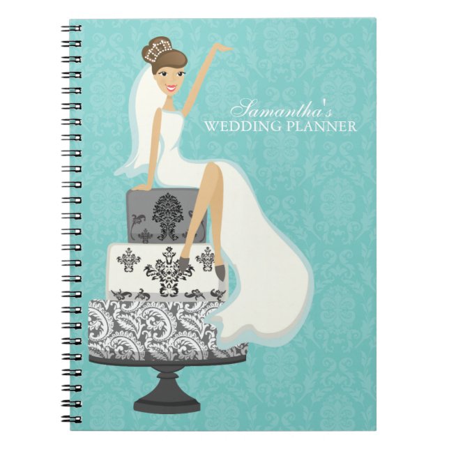 Cuaderno Glamoroso planificador de casamiento de novias en  (Frente)