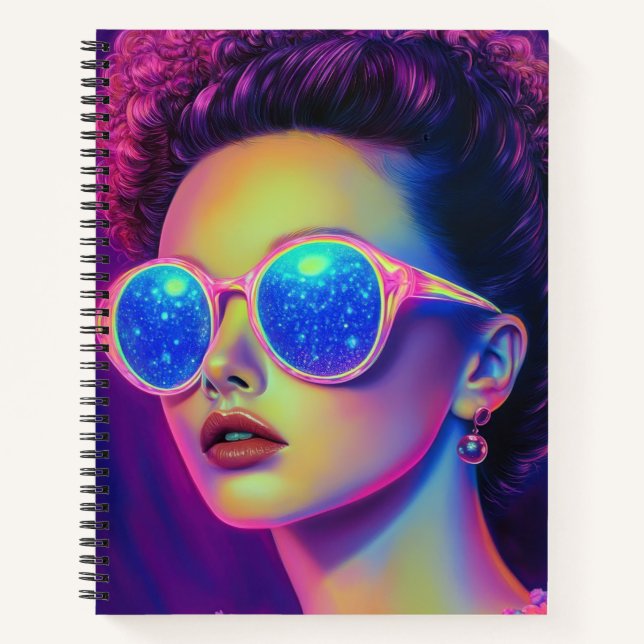Cuaderno Glamour Neon Galaxy (Anverso)