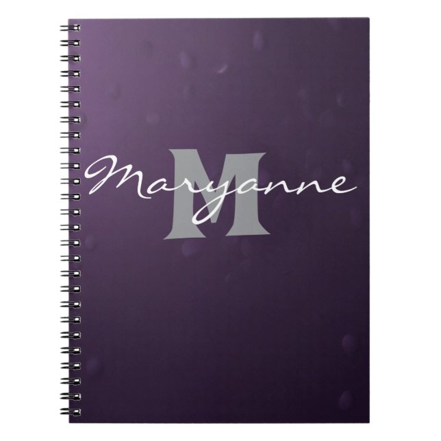 Cuaderno Glamuroso con Monograma (Frente)