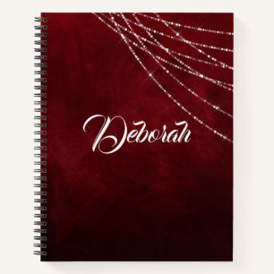 Cuaderno Glimmer rojo de Borgoña