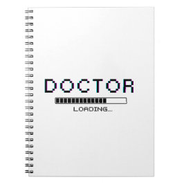 Cuaderno Glitch Pixel Doctor Loading Humor