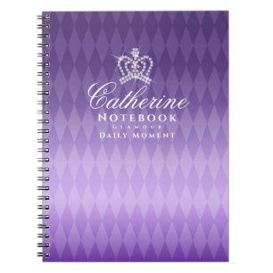 Cuaderno Glittering Crown Luxury Purple