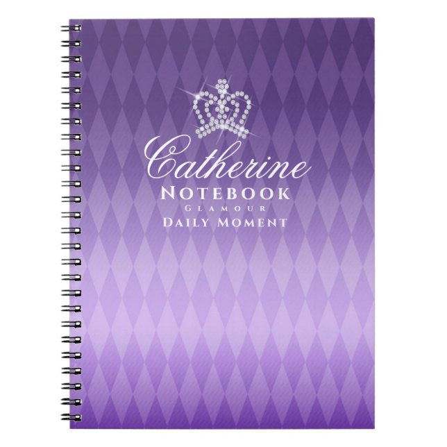 Cuaderno Glittering Crown Luxury Purple (Frente)