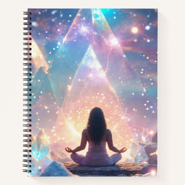 Cuaderno Glittering Pastel Meditaciones Conexión Uniforme (Anverso)