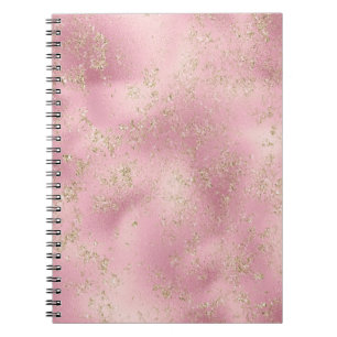 Cuaderno Glitz Sparkle, Purpurina de oro rosa